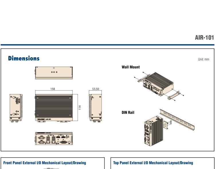 研華AIR-101 基于Intel Atom E3940處理器，AI計(jì)算平臺，內(nèi)置Myriad X VPU * 2