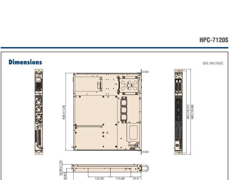研華HPC-7120S 1U 上架式服務(wù)器短機(jī)箱，適用Micro ATX/ATX 服務(wù)器主板，支持1*全高/半長(zhǎng)PCIe x16擴(kuò)展插槽