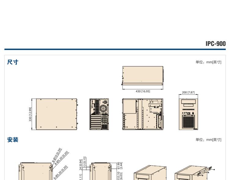 研華IPC-900 經(jīng)典款壁掛式機(jī)箱，支持ATX/uATX母板