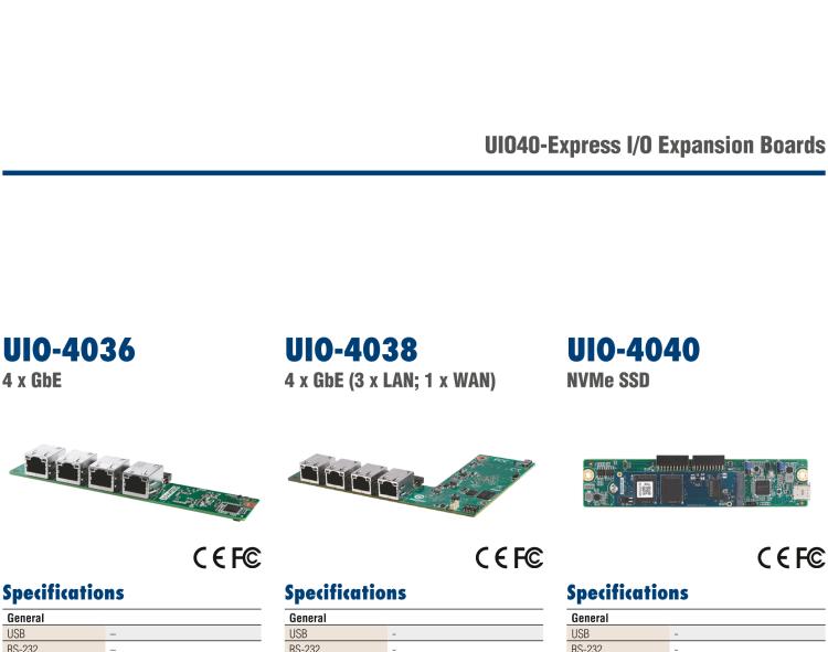 研華UIO-4040 UIO40-Express I/O 擴展卡，支持 NNMe SSD
