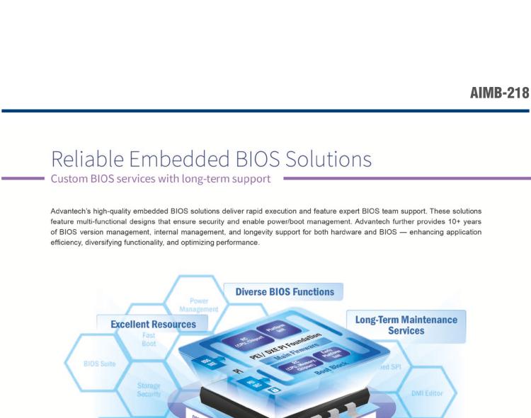 研華AIMB-218 板載Intel? 第8代 奔騰/賽揚/凌動系列處理器。支持獨立三顯，超薄緊湊，無風扇設計，支持寬溫。
