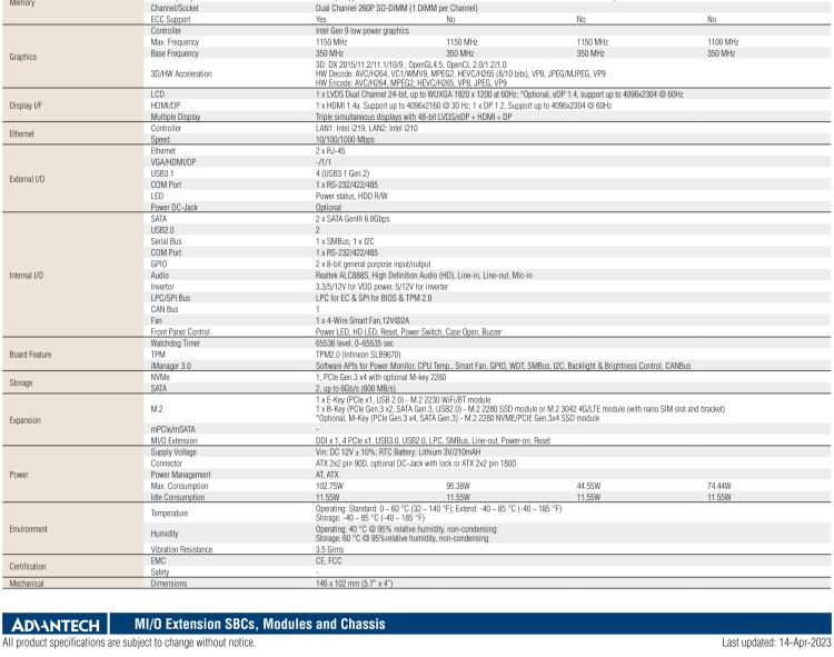研華MIO-5393 第九代Intel 高性能筆記本CPU 3.5寸小尺寸嵌入式單板，性能提升25%，TDP 45W/25W，支持DDR4 64GB內(nèi)存，2LAN, 4USB 3.1，M.2 2280 Key支持NVMe，-40-85℃寬溫