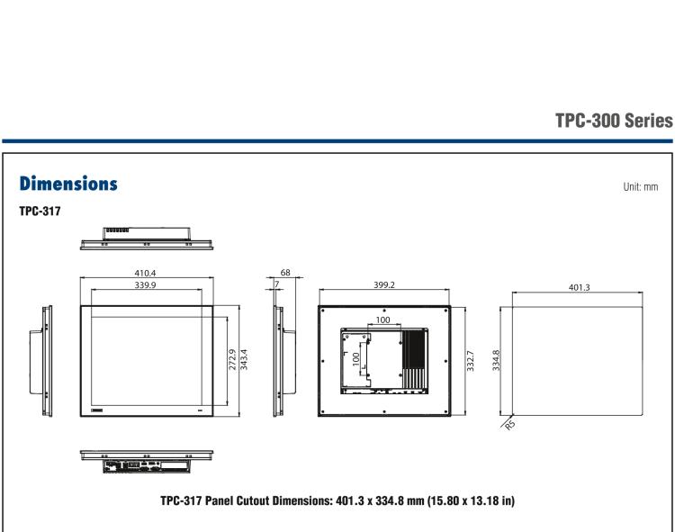 研華TPC-324W 8代Intel?Core? i3/ i5/ i7處理器24" FHD TFT LED LCD觸摸屏電腦，內置8G DDR4 RAM