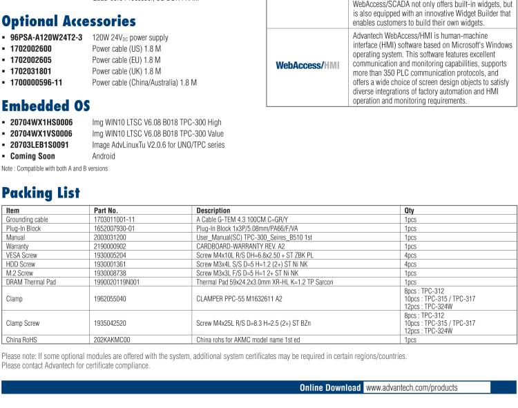 研華TPC-315 15英寸XGA TFT LED LCD觸摸屏電腦，搭載第八代Intel?Core? i3/ i5/ i7處理器，內置8G DDR4 RAM