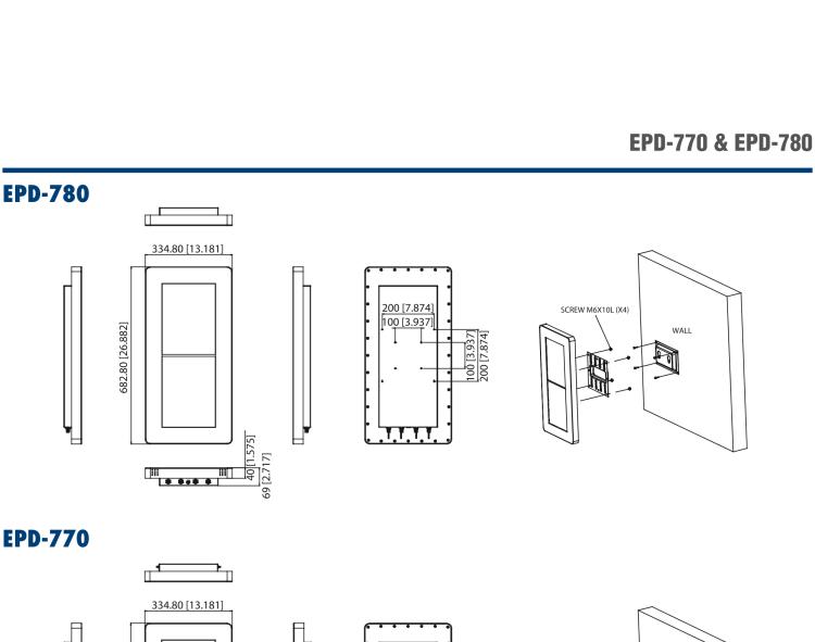 研華EPD-770 26" （13.3"x2 ）寸電子紙解決方案，4G/Wifi，適合倉儲(chǔ)庫存，設(shè)備管理，辦公場(chǎng)所，智慧城市和零售等應(yīng)用。